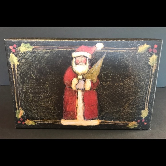 Bob’s Boxes “Primative Colors Christmas ” Susan Winget Artwork Set of 3 Nesting. - Picture 4 of 10